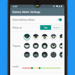 تطبيق Battery Meter Overlay